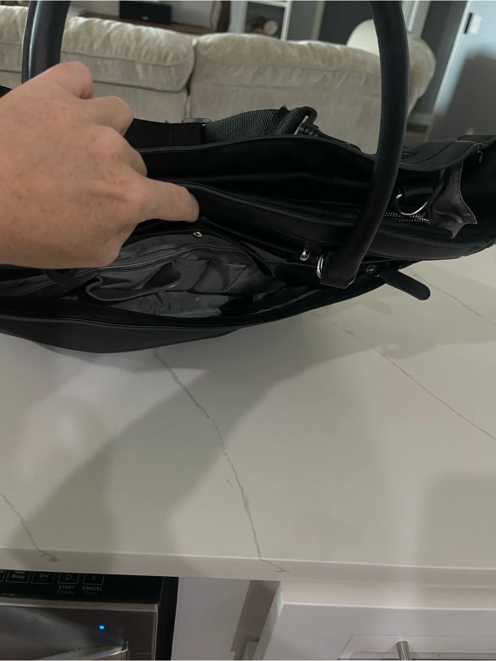 Swiss Laptop Tote Bag - Sleek Professional Carry